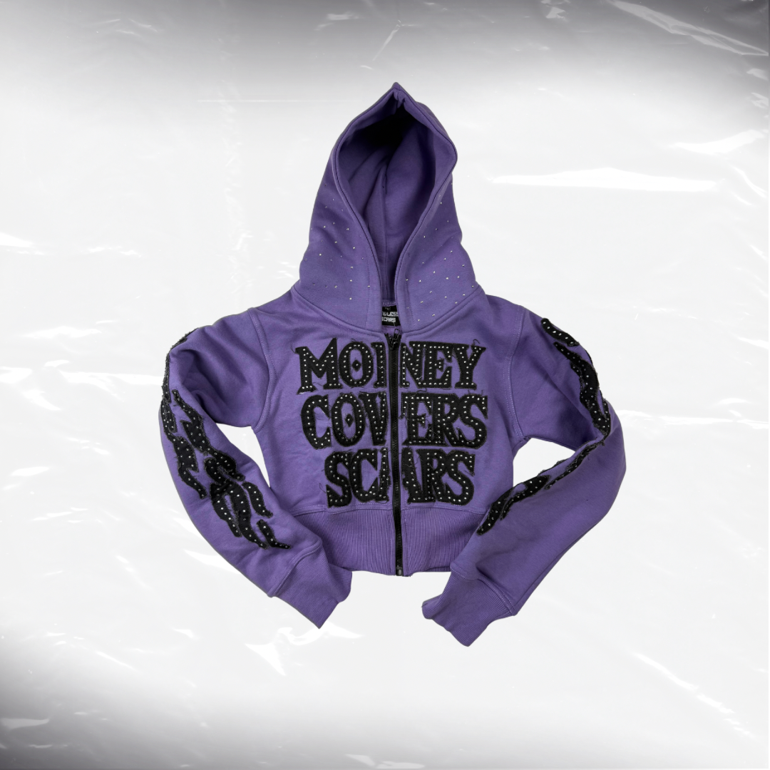 HER$ Cropped ZipUp - Purple