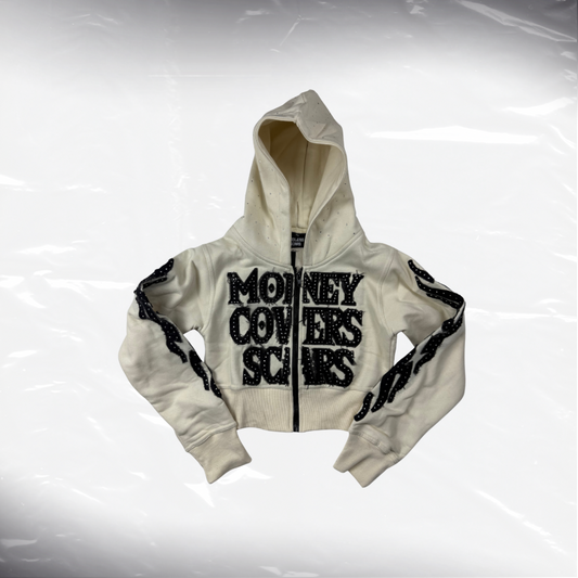 HER$ Cropped ZipUp - Crème